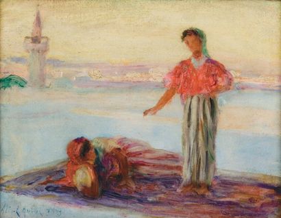 Albert AUBLET (1851-1938)
Femmes sur une...