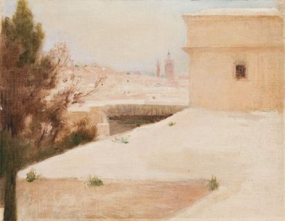 Albert AUBLET (1851-1938)
Les toits de Tunis....