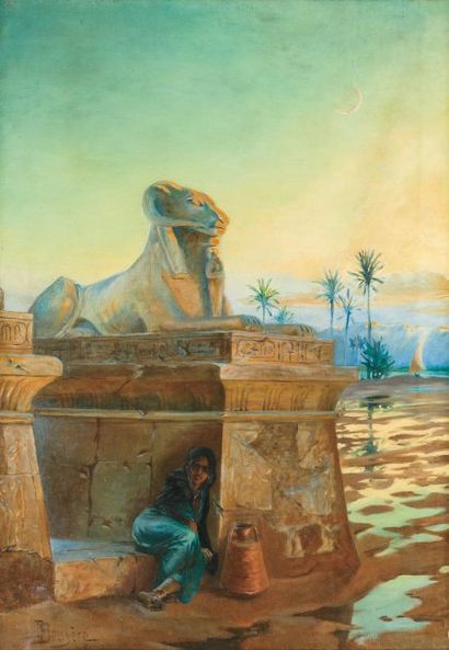 P. BRUYERE (XXème siècle)
Ruines pharaoniques....