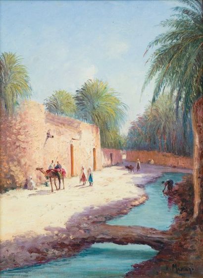 Vincent MANAGO (1880-1936)
Dans la palmeraie....