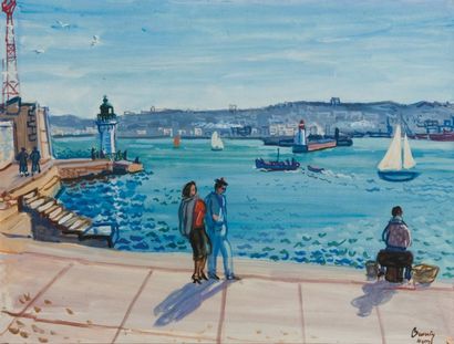 Charles BROUTY (1897-1984)
Sur les quais...