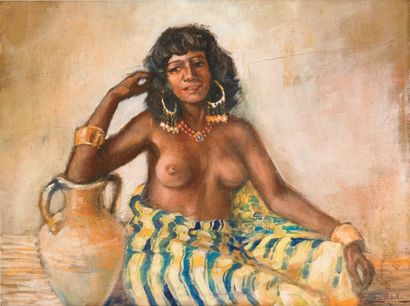 Mario RIDOLA (1890- ?)
Odalisque à la jarre....
