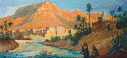 Edmond VALES (1918-2001)
Casbah d'Amezouiz...