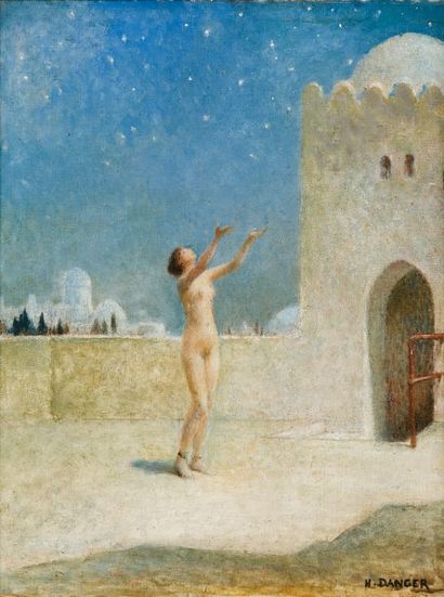 Henri DANGER (1857-1937)
Sur la terrasse....