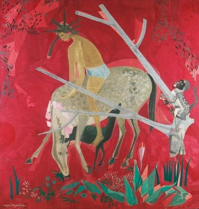 Roger BEZOMBES (1913-1994)
Le cavalier Carton...