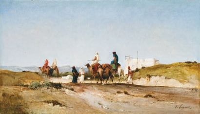 Victor HUGUET (1835-1902)
Le passage de la...