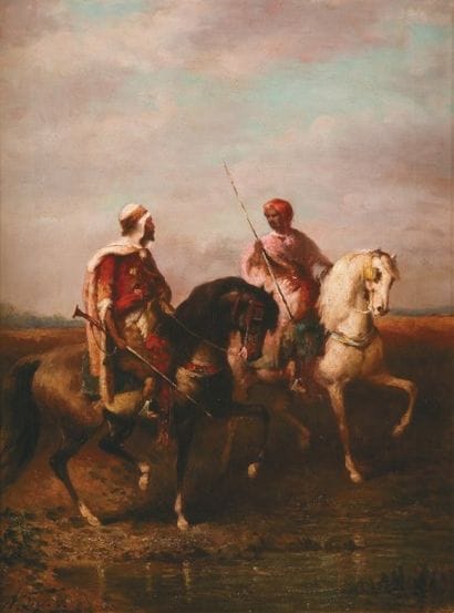 N. WEGERS (XIXème siècle)
Cavalier au bord...