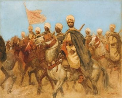 Georges SCOTT ( 1873-1943)
Les Goumiers marocains...