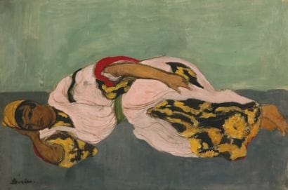André SUREDA (1872-1930)
Femme étendue Gouache,...