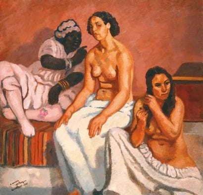 Marius de BUZON (1879-1958)
Hammam à Ghardaïa...