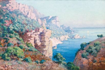 Eugène DESHAYES (1828 - 1890)
Calanques Huile...