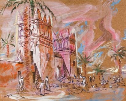 Patrice LAURIOZ (Né en 1959)
« Jour de marché...