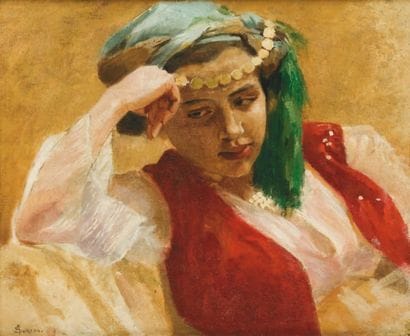 André SUREDA (1872-1930)
Jeune marocaine...