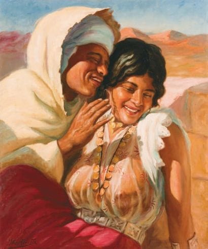 Miloud BOUKERCHE (1918-1979)
Le couple d'amoureux...