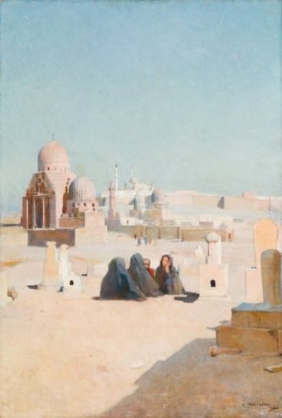 Paul LEROY (1860-1942)
Femmes devant le Tombeau...