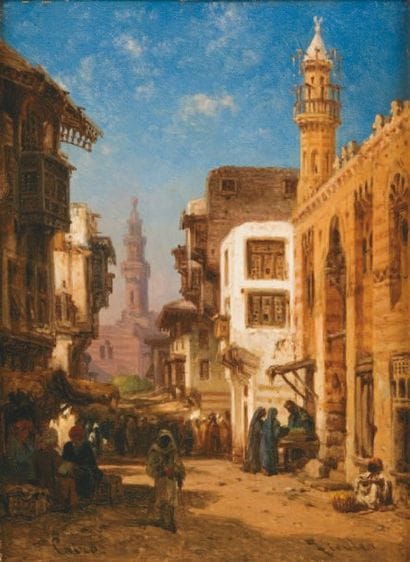 Bernardt FIDLER (XXème siècle)
Vue du Caire...