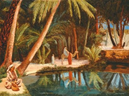Jean GRENIER (XXème siècle)
Dans la palmeraie...