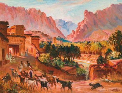 José ORTEGA (1921-1991)
Gorges d'El Kantara...