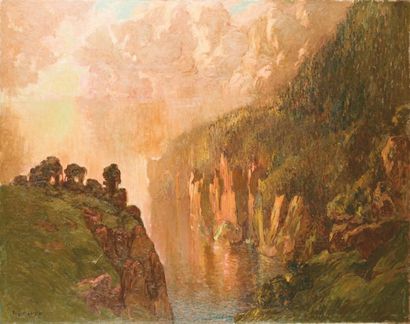 Eugène DESHAYES (1862-1939)
L'anse des Aiguades,...