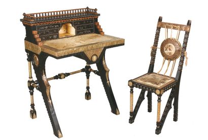 Carlo BUGATTI (1856-1940)
Bureau de dame...
