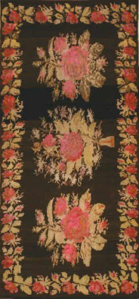 Ancien Tissage-tapisserie Roumain dit kilim...