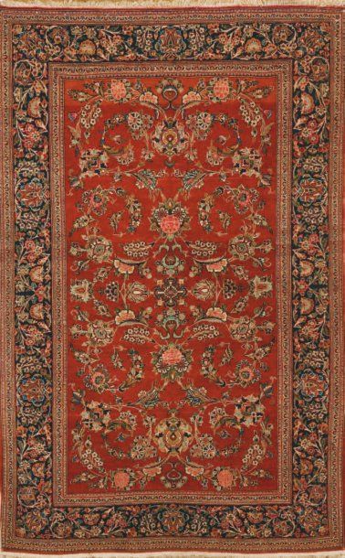 Tapis semi-ancien de Keshan, Perse (Iran)...