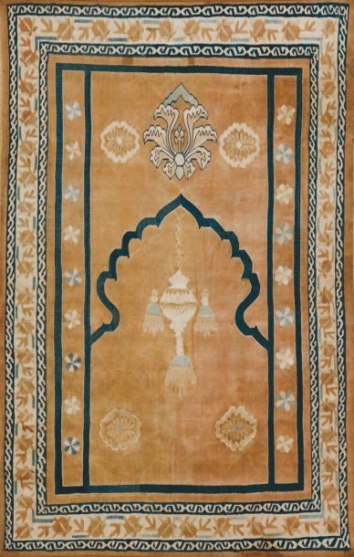 Tissage Indien dit Dhurrie (Dhurry) Ancien...
