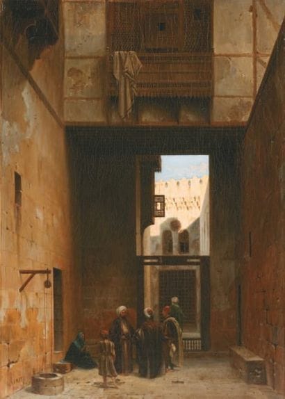 Léon VINIT (1806-1862)
Cour du Palais d'Egypte...