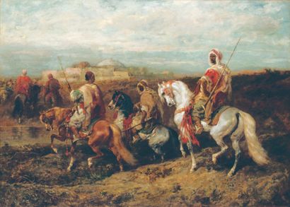 Adolf SCHREYER (1828- 1899)
Chef arabe et...