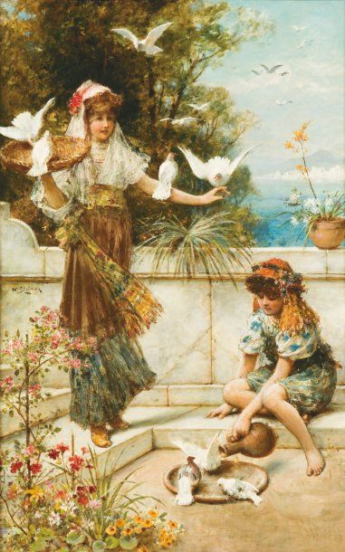 William Stephen COLEMAN (1830-1904)
Jeunes...