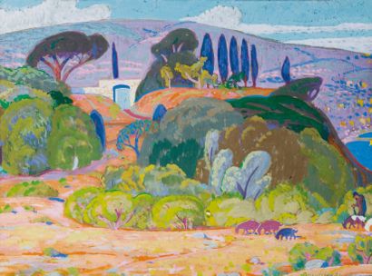 Adolphe Marie BEAUFRERE (1876- 1960)
Paysage...