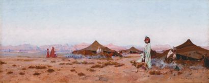 Eugène DESHAYES (1862-1939)
Campement Huile...