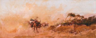 Eugène DESHAYES (1862-1939)
Caravane dans...