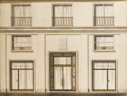 Edgar BRANDT (1880-1960)
Projet de façade,...