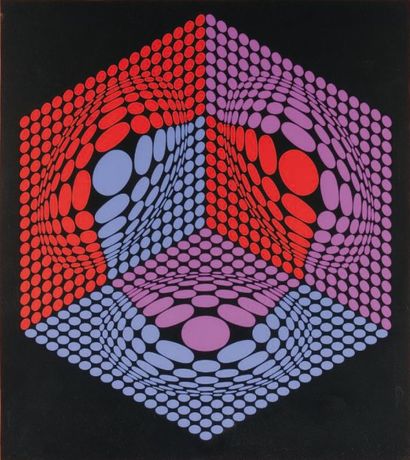 Victor VASARELY (1906-1997)
Composition cynétique...