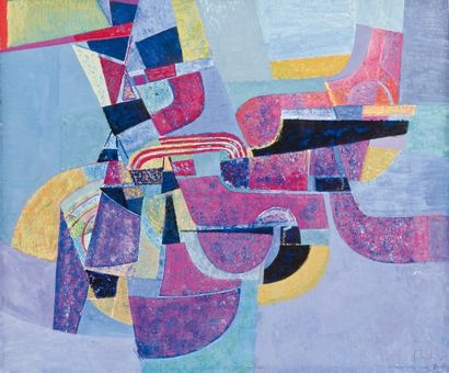 Ettore FALCHI (1913-1997)
Composition Gouache...