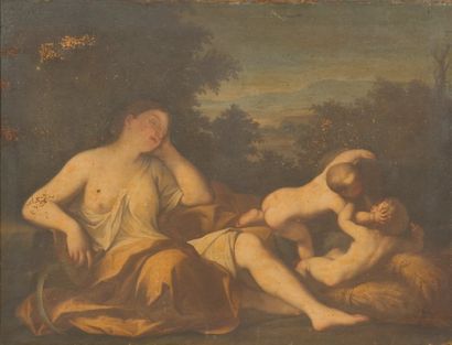 Ecole Italienne du XVIIe siècle
Femme alanguie...