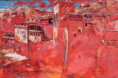 Patrice LAURIOZ (Né en 1959) « Douar de Tassousfi »...