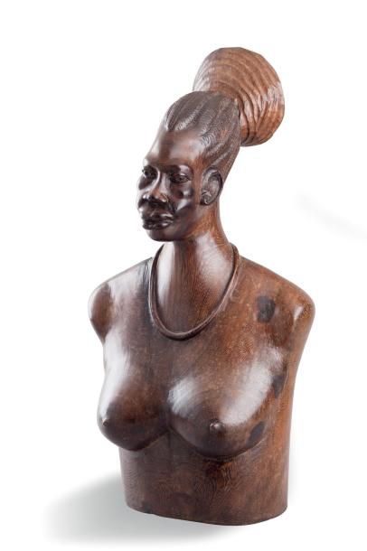 Ecole africaniste Buste de femme Mangbetu...