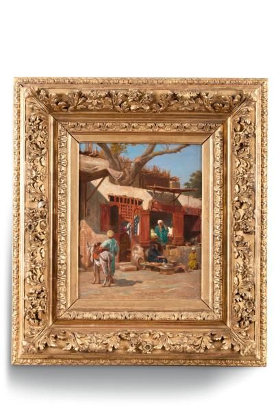 Paul PHILIPPOTEAUX (1846-1923) Petites échoppes...