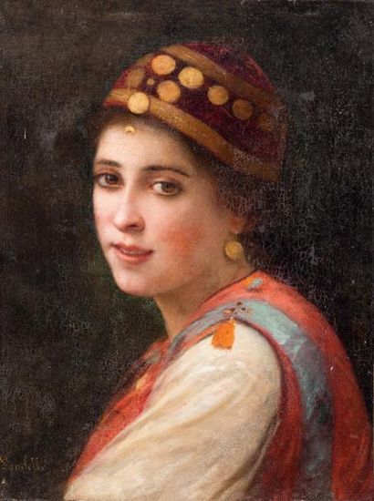  Charles LANDELLE (1821-1908) Orientale Huile...
