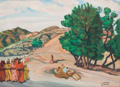 Frédéric Marius de BUZON (1879-1958) Paysage...