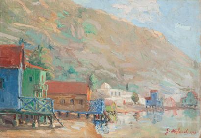 Gaëtan MIFSUD (1905-1990) La Marsa Huile...