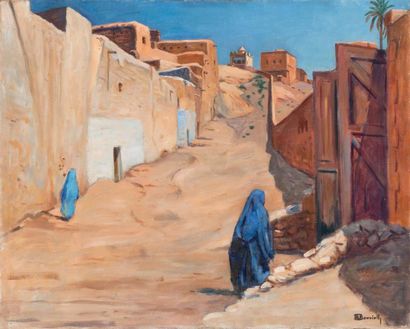 Maurice BOUVIOLLE (1893-1971) Rue montante...