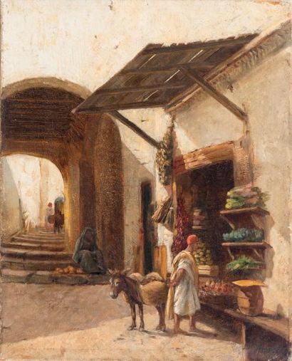 John-Lewis SHONBORN (1852-1931) Petites échoppes...