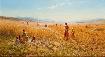 Antoine GADAN (1854-1934) Repos pendant la...