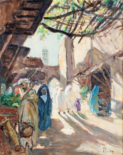 Henri PONTOY (1888-1968) Rue des échoppes...