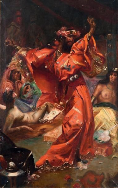 Constant LOUCHE (1880-1965) « Sardanapale,...