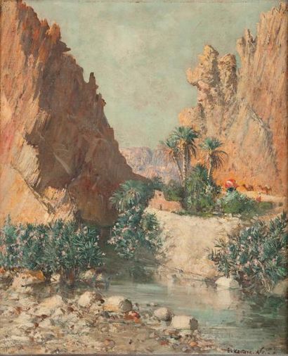 Maxime NOIRE (1861-1927) Vue d’El Kantara...