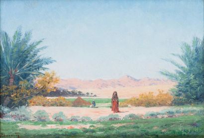 Emile BOIVIN (1846-1920) Femme dans le sud...